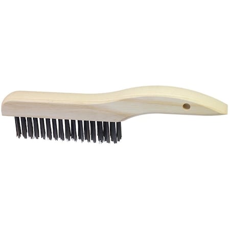 The Brush Man Scratch Brush, 10 in X 1 in Wood Block, Steel Fill, 12PK WS783